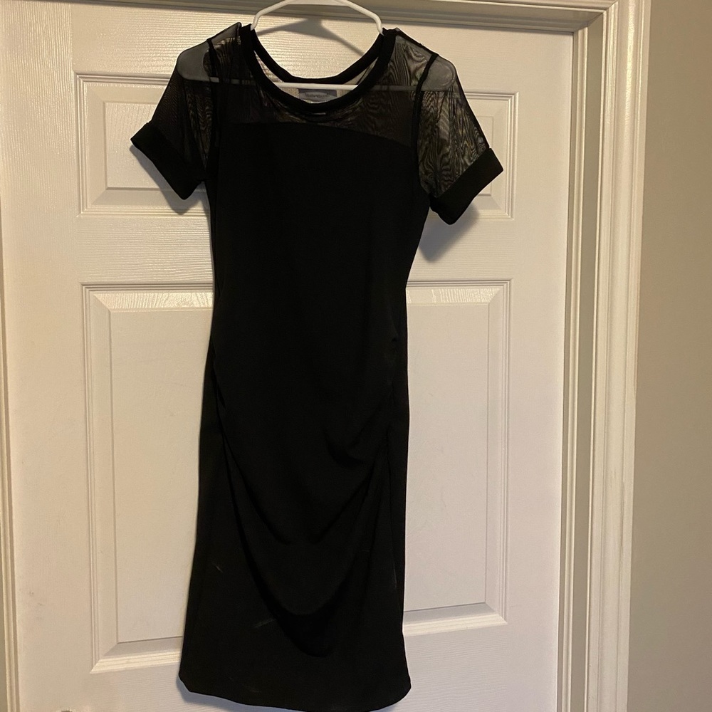 Black maternity dress